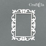 Set of Chipboard Frames 0017XS (4 pcs, approx. 6x4,5x0,15cm)