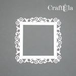 Set of Chipboard Frames 0023S (3 pcs, approx. 9x9x0,15cm)