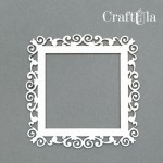 Set of Chipboard Frames 0023XS (4 pcs, approx. 6x6x0,15cm)