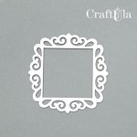 Set of Chipboard Frames 0025XS (4 pcs, approx. 6x6x0,15cm)