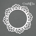 Chipboard Frame 0027M (dia approx. 12cm x0,15cm)