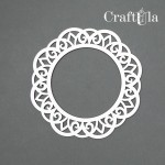 Chipboard Frame 0028L (dia approx. 14cm x0,15cm)