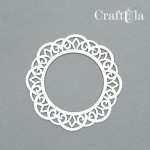 Set of Chipboard Frames 0028XS (4 pcs, dia approx. 6cm x0,15cm)
