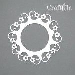Set of Chipboard Frames 0031S (3 pcs, dia approx. 9cm x0,15cm)