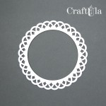 Chipboard Frame 0032L (dia approx. 14cm x0,15cm)