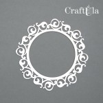 Set of Chipboard Frames 0034S (3 pcs, dia approx. 9cm x0,15cm)