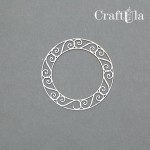 Set of Chipboard Frames 0035XS (4 pcs, dia approx. 6cm x0,15cm)