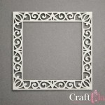 Set of Chipboard Frames 0071M (2 pcs, approx. 12x12x0,15cm)