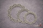 Set of Chipboard Frames 0075Z (3 pcs, dia approx. 14cm, 12cm, 9cm; x0,15cm)