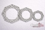 Set of Chipboard Frames 0082Z (3 pcs, dia approx. 14cm, 12cm, 9cm; x0,15cm)