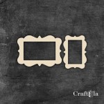Set of Chipboard Frames 1450 (4 pcs: 2 pcs 5,6x7,9cm, 2 pcs 5,9x4,2cm x0,15cm)