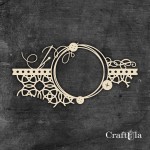 Chipboard Frame 1465 (approx. 11,5x6x0,15cm)