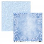 Double-sidedpaper 30,5x30,5cm Blue Belle - 03, 250 gsm (1 sheet)