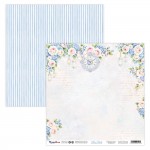 Double-sidedpaper 30,5x30,5cm Blue Belle - 05, 250 gsm (1 sheet)