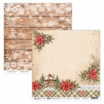 Double-sidedpaper 30,5x30,5cm Christmas Wonderland - 03, 250 gsm (1 sheet)