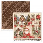 Double-sidedpaper 30,5x30,5cm Christmas Wonderland - 06, 250 gsm (1 sheet)