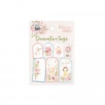 Tag set Believe in Fairies 03, 7 pcs (240 gsm, double sided, size: 5,5x2,4cm-8,5x4,5cm, paper bag)