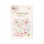 Ephemera set Believe in Fairies – Flowers and Leaves, 13 pcs (190gsm, cut with a white margin15x10cm paper bag)
