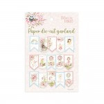 Paper die cut garland Believe in Fairies, 15 pcs (240 gsm, double-sided, size: 6x10cm, paper bag)