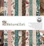 Paper Collection Set 30,5x30,5cm Naturalist, 240 gsm (12 double-sided sheets, 12 designs, 2x6 double-sided sheets, 2x bonus design 30,5x30,5 cm on the cover)
