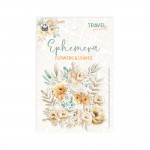 Ephemera set Travel Journal – Flowers and Leaves, 13 pcs (190gsm, cut with a white margin15x10cm paper bag)