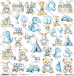 One-sided paper 30,5x30,5 cm Oh Baby – Baby 1, 250 gsm, (1 sheet)