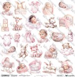 One-sided paper 30,5x30,5 cm Oh Baby – Baby 4, 250 gsm, (1 sheet)
