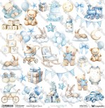 One-sided paper 30,5x30,5 cm Oh Baby – Baby 5, 250 gsm, (1 sheet)
