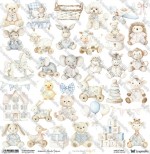 One-sided paper 30,5x30,5 cm Oh Baby – Baby 7, 250 gsm, (1 sheet)