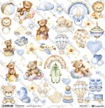 One-sided paper 30,5x30,5 cm Oh Baby – Baby 8, 250 gsm, (1 sheet)