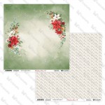 Double-sided paper 30,5x30,5 cm Christmas Cheer 0506, 250 gsm, 2 designs (1 sheet)