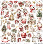 One-sided paper 30,5x30,5 cm Christmas Cheer – Christmas 31, 250 gsm, (1 sheet)