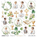 One-sided paper 30,5x30,5 cm Simple Story 4 – First Communion Girl 5, 250 gsm, (1 sheet)