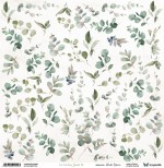 One-sided paper 30,5x30,5 cm Sunny Blooms – Leaves 17, 250 gsm, (1 sheet)