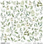 One-sided paper 30,5x30,5 cm Sunday Morning – Leaves 15, 250 gsm, (1 sheet)