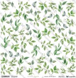 One-sided paper 30,5x30,5 cm Oh Baby – Leaves 16, 250 gsm, (1 sheet)