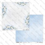 Double-sided paper 30,5x30,5 cm Lovely Day In Blue 0910, 250 gsm, 2 designs (1 sheet)