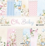 Paper Collection Set 30,5x30,5 cm Oh Baby, 250 gsm (6 double-sided sheets, 10 designs, bonus design 30x30 cm on the cover)