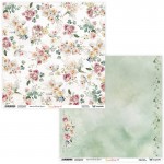 Double-sided paper 30,5x30,5 cm Sunny Blooms 0708, 250 gsm, 2 designs (1 sheet)
