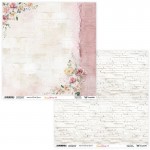 Double-sided paper 30,5x30,5 cm Sunny Blooms 0910, 250 gsm, 2 designs (1 sheet)