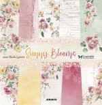 Paper Collection Set 30,5x30,5 cm Sunny Blooms, 250 gsm (5 double-sided sheets, 10 designs, bonus design 30x30 cm on the cover)