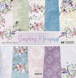 Paper Collection Set 30,5x30,5 cm Sunday Morning, 250 gsm (5 double-sided sheets, 10 designs, bonus design 30x30 cm on the cover)