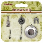 Metal charms set Discover Italy (clr 80)