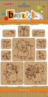 Set of cork stickers Basik&K 1 (clr 80)