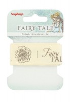 Printed cotton ribbon Fairy tale, 25mm, 2m (clr 70)