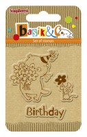 Basik's New Adventure Set of stamps (7*7cm) - Basik's Birthday