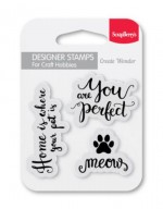 Set of clear stamps (7*7cm) - Meow (clr 50)