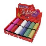 Glitter decorative ribbons 12 pcs x 5mm x 45m